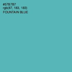 #57B7B7 - Fountain Blue Color Image